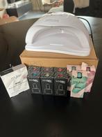 Gelnagelset compleet, Sieraden, Tassen en Uiterlijk, Uiterlijk | Cosmetica en Make-up, Overige kleuren, Ophalen of Verzenden, Zo goed als nieuw