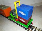 Voor LGB lage bak wagon Playmobil met uitgebreide lading, Overige merken, Gebruikt, Gelijkstroom, Wagon