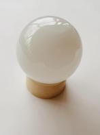 VINTAGE PLAFONDLAMP BOL GLAS | MASSIVE, Huis en Inrichting, Lampen | Plafondlampen, -, -, Ophalen of Verzenden, -