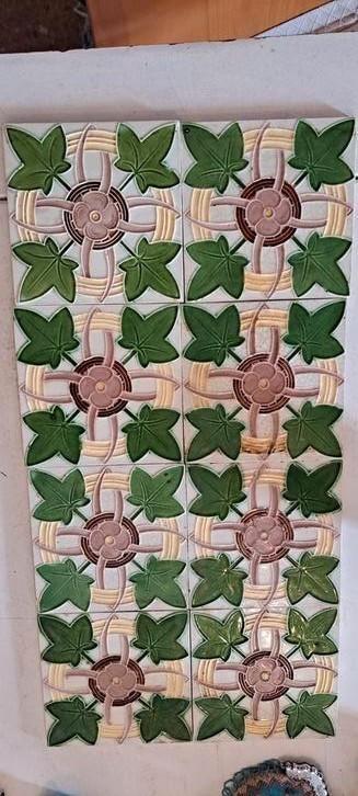 Art nouveau tegels, Antiek en Kunst, Antiek | Wandborden en Tegels, Ophalen of Verzenden