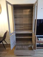Vitrinekast grijs, Ophalen, Gebruikt, Glas, 50 tot 100 cm