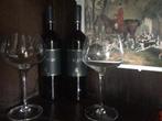 rode wijn met 2 glazen, Ophalen of Verzenden, Zo goed als nieuw, Overige typen