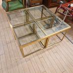 Maison Charles koffie tafel messing, Ophalen, 50 tot 100 cm, Rond, 50 tot 100 cm