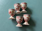 Greengate servies: 5 eierdopjes. Printje: Sophia White, Overige typen, Ophalen of Verzenden, Zo goed als nieuw, Overige stijlen