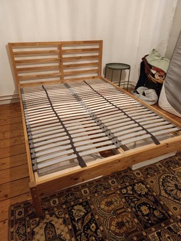 Ikea TARVA bed met lattenbodems 140cm - afbeelding 1
