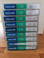 9 stuks Maxell UR 60 Cassettebandjes, Ophalen of Verzenden, Gebruikt, Overige genres, 2 t/m 25 bandjes
