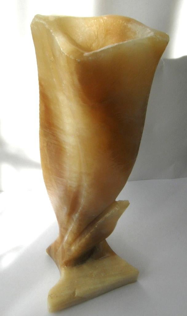 Prachtige Agaat Onyx vaas kandelaar, Verzenden