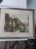 Ingelijste,gesigneerde print druk van Cli Chaulet,, Antiek en Kunst, Ophalen of Verzenden
