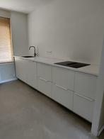 Ikea Vallstena fronten + wit werkblad + spoelbak, Huis en Inrichting, Ophalen, Wit, Zo goed als nieuw, 200 cm of meer