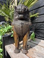 Bronzen tempel leeuw, Aziatische kunst,Bronzen beelden, Ophalen