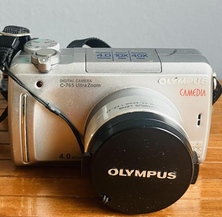 Olympus C-765 Ultra Zoom fotocamera Samsonite incl. tasje, Audio, Tv en Foto, Fotocamera's Digitaal, Gebruikt, Compact, Olympus