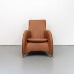 2x Montis Loge Fauteuil Cognac/Bruin - Buffalo Leder, Ophalen of Verzenden, Zo goed als nieuw, Leer