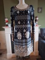 K-Design K design mooie hals zwarte jurk L gratis verz, Maat 38/40 (M), K-design, Verzenden, Zwart