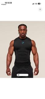 Gymshark Onyx V5 Tanktop Black S, Fitness, Nieuw, Ophalen of Verzenden, Maat 46 (S) of kleiner
