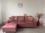 Prachtige oud roze hoekbank, Huis en Inrichting, Banken | Bankstellen, Ophalen, Suède, Hoekbank, Driepersoons