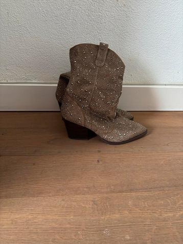 Taupe Laarsjes met Studs/glitters- Maat 39 beschikbaar voor biedingen