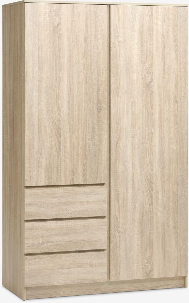 kleerkast LIMFJOREN 120 x 200 licht eiken, Huis en Inrichting, Kasten | Kledingkasten, Nieuw, 100 tot 150 cm, 25 tot 50 cm, Ophalen