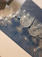 22 Antieke Gegraveerde Glaasjes zie fotos, Antiek en Kunst, Antiek | Glas en Kristal, Ophalen