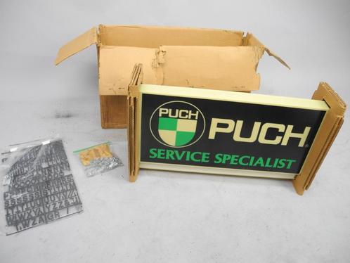 Puch lichtreclame uit oude voorraad jaren 60, Verzamelen, Merken en Reclamevoorwerpen, Zo goed als nieuw, Lichtbak of (neon) lamp