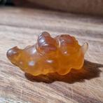 Gele fluoriet krokodil #1, Verzamelen, Mineralen en Fossielen, Ophalen of Verzenden, Mineraal