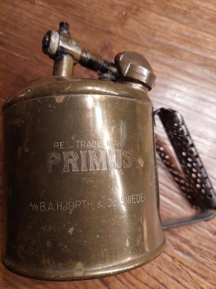 Zweedse Primus soldeerbrander, antiek, Antiek en Kunst, Antiek | Gereedschap en Instrumenten, Ophalen