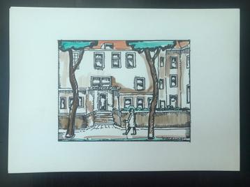 Originele Litho Toon Tieland 1995 beschikbaar voor biedingen