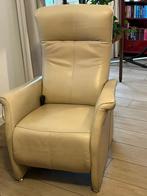 Prominent leren Relax Stoel - mechanisch bedienbaar, Huis en Inrichting, Fauteuils, Ophalen, Gebruikt, Minder dan 75 cm, Metaal