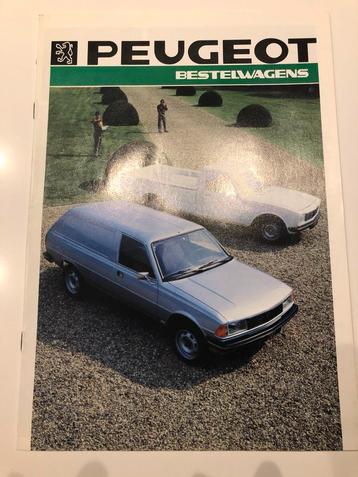 Folder Peugeot bestelwagens 305, 504 1986 beschikbaar voor biedingen