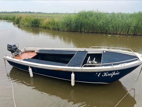 Nette sloep 450 x 175 cm, Watersport en Boten, Sloepen, Zo goed als nieuw, Tot 10 pk, 3 tot 6 meter, Buitenboordmotor, Benzine