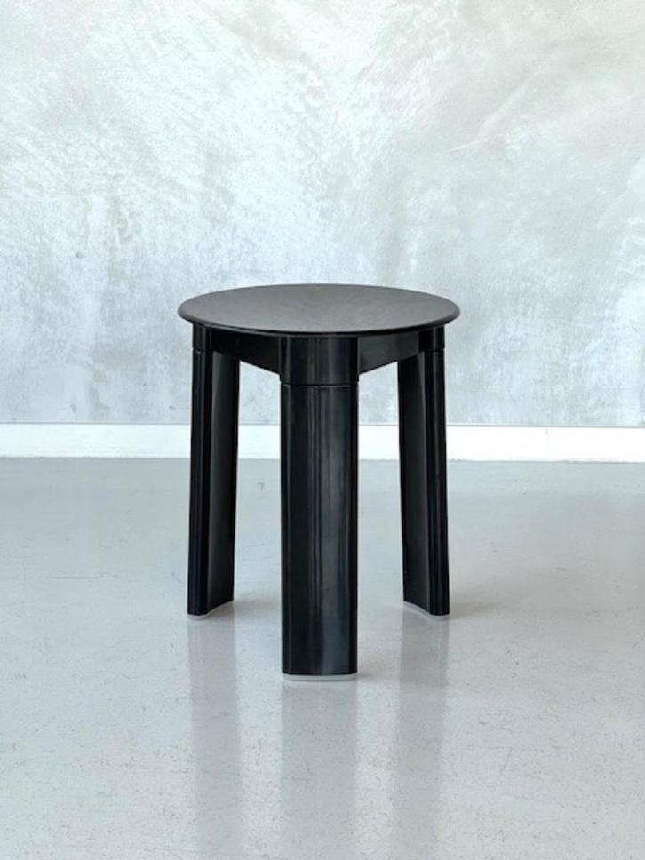 Jaren 70 kruk Olaf von Bohr vintage krukje Gedy space age, Huis en Inrichting, Stoelen, Gebruikt, Eén, Kunststof, Zwart, Ophalen of Verzenden