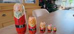 vintage set kerstmannen matroeskja, Diversen, Kerst, Ophalen of Verzenden, Zo goed als nieuw