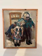 gesigneerd schilderij op paneel Truus Toom 1989, Verzenden