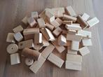Houten speelblokken, handgemaakt onbehandeld (58 stuks)., Ophalen of Verzenden, Nieuw