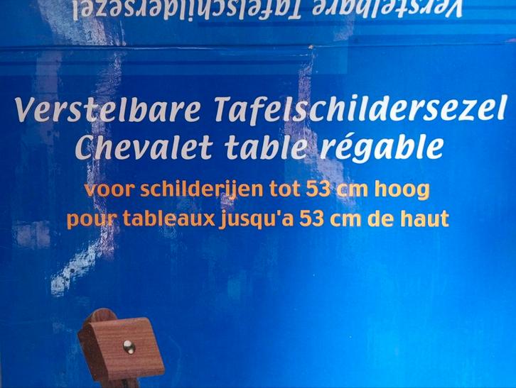 Tafelschildersezel - Ideaal voor kleine kunstwerken, Hobby en Vrije tijd, Schilderen, Nieuw, Ezel, Ophalen