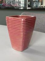 Roze Bloempot met Parelmoer Effect, Overige kleuren, Aardewerk of Porselein, Ophalen of Verzenden, Zo goed als nieuw