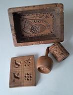 ANTIEKE VOLKSKUNST HOUTEN BOTERVORM/STEMPEL/ROLLER, Antiek en Kunst, Ophalen of Verzenden