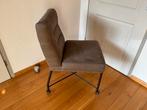 Vier eetkamerstoelen, taupe/lever kleurig t.e.a.b., Huis en Inrichting, Stoelen, Ophalen, Zo goed als nieuw, Overige kleuren, Vier
