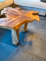 Teakhouten Salontafel - Doorsnee 70cm, Huis en Inrichting, Tafels | Bijzettafels, Minder dan 45 cm, Gebruikt, Ophalen of Verzenden