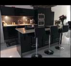 Complete keuken met kookeiland, Huis en Inrichting, Keuken | Complete keukens, Ophalen, Gebruikt, Zwart, Overige typen