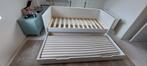 Ikea flaxxa bed 200x90 met uitschuifbed, Ophalen, 85 tot 100 cm, Zo goed als nieuw, Lattenbodem
