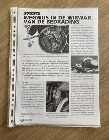 Unieke Map met documentatie Bromfiets Techniek Bedrading beschikbaar voor biedingen