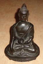 Boeddha beeld (brons, zwart gepatineerd) 1500 g., Antiek en Kunst, Ophalen of Verzenden