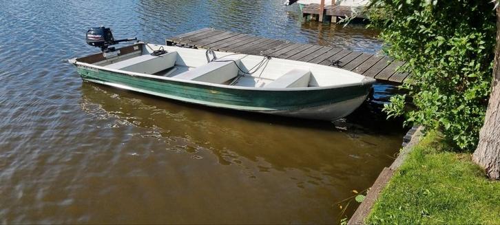 Quicksilver 410sl met 6 pk Mercury met toebehoren, Watersport en Boten, Motorboten en Motorjachten, Gebruikt, Aluminium, Tot 6 meter
