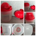 Tupperware citruspers met maatbeker, Ophalen of Verzenden, Zo goed als nieuw, Rood, Overige typen