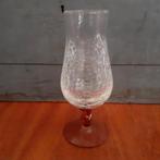 Jaren 50 vaas glas waxinrlicht houder, Ophalen of Verzenden