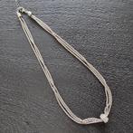 Multi stand ketting met hanger / multi chain, Sieraden, Tassen en Uiterlijk, Nieuw, Ophalen of Verzenden, Zilver, Overige materialen