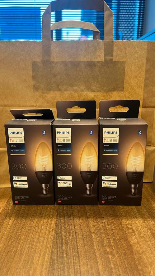 Philips HUE kaars 2x, Huis en Inrichting, Lampen | Losse lampen, Nieuw, Led-lamp, Minder dan 30 watt, E14 (klein), Soft of Flame