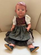 Vintage Schildpad Pop met Dirndl Jurk, Verzamelen, Poppen, Ophalen of Verzenden, Gebruikt, Pop