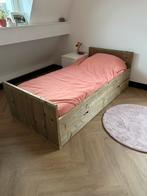 Stijgerhouten 1 persoons bed, Ophalen, Zo goed als nieuw, Eenpersoons