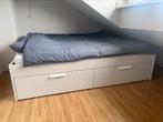 Ikea Brimnes 160x200, 160 cm, Ophalen of Verzenden, Wit, Zo goed als nieuw